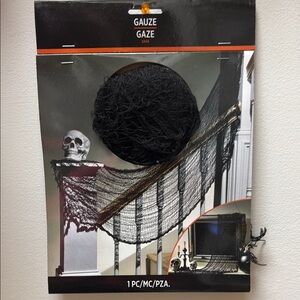 Amscan Black Gauze Halloween Wall Decor